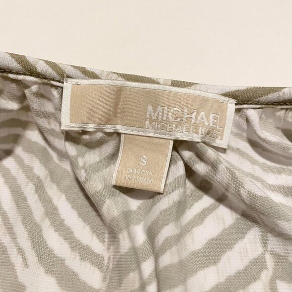 Michael Kors Womens Animal Print Dress Size Small Missing Belt - Picture 6 of 16